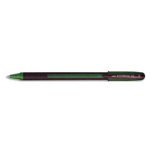 [144512] UNI-BALL Roller encre gel JETSTREAM 101, encre Verte, écriture médium 1mm