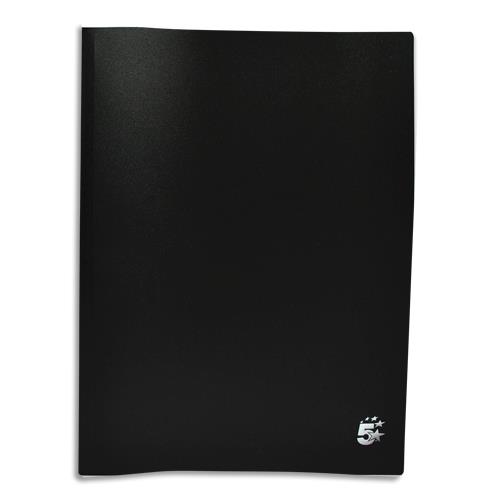 [901406] PERGAMY Protège-documents en polypropylène 100 vues Noir, couverture 3/10e, pochettes 6/100e