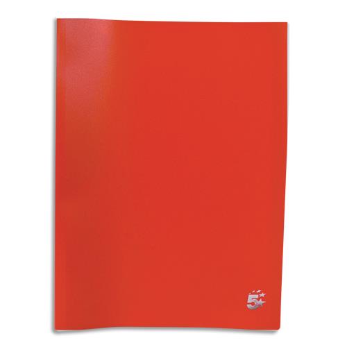 [901449] PERGAMY Protège-documents en polypropylène 100 vues Rouge, couverture 3/10e, pochettes 6/100e