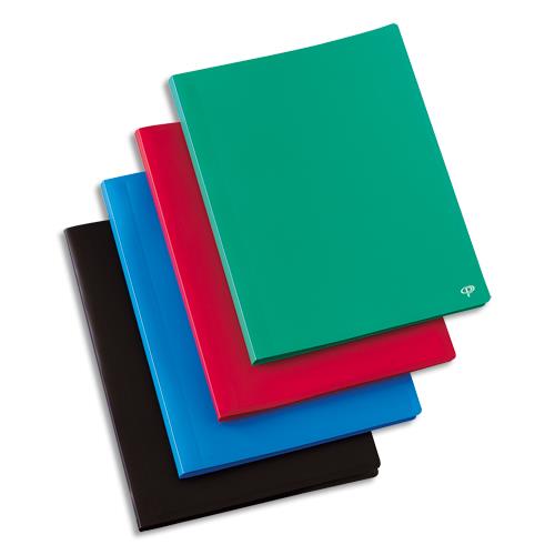 [901457] PERGAMY Protège-documents en polypropylène 100vues coloris assortis, couverture 3/10e, pochettes 6/100e