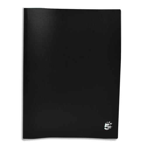 [901503] PERGAMY Protège-documents en polypropylène 120 vues Noir, couverture 3/10e, pochettes 6/100e
