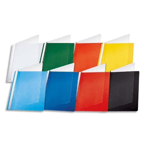 [901663] PERGAMY Chemise de présentation à lamelle en PP 17/100eme format A4. Coloris Assortis
