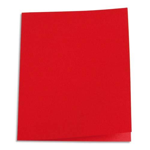 [903202] PERGAMY Paquet de 100 chemises carte 170 grammes coloris Rouge
