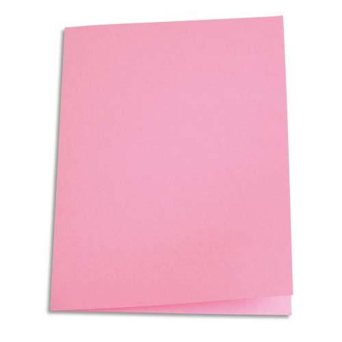 [903229] PERGAMY Paquet de 100 chemises carte 170 grammes coloris Rose