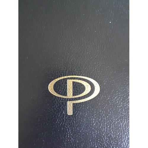 [903717] PERGAMY Trieur numérique 32 compartiments, couverture rigide plastifiée en PVC noir