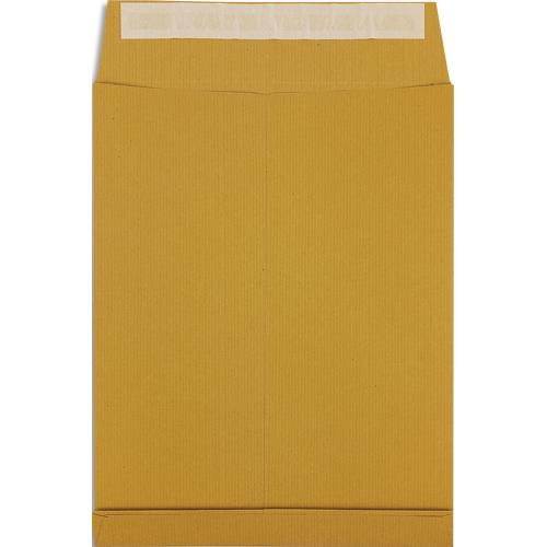 [904011] PERGAMY Boîte de 200 pochettes kraft Brun recyclé 120g, 3 soufflets de 3 cm, 26 : 275x365mm. Auto-adhésiv