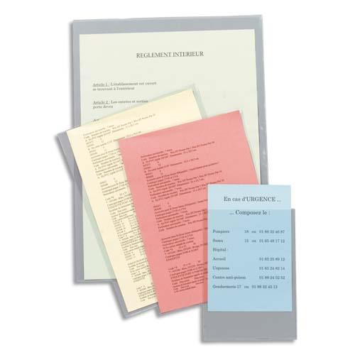 [904224] PERGAMY Sachet de 10 étuis 24x32 cm en PVC 15/100e