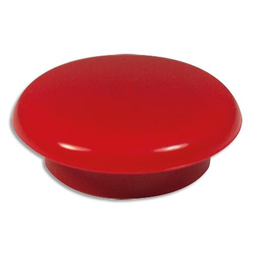 [910962] Boîte de 16 aimants 11 mm ronds Rouge