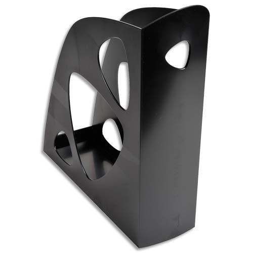 [962324] Porte-revues ECO en polystyrène, Noir - Dos 7,7 cm, H25,7 x P24,8 cm