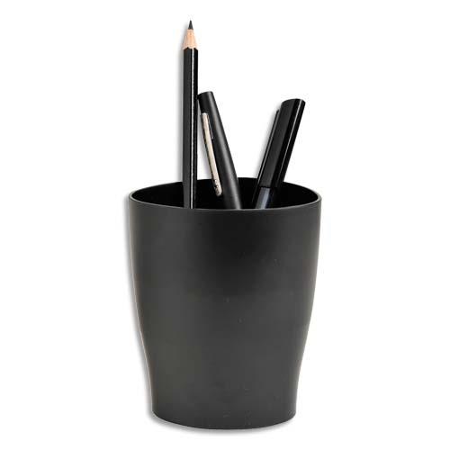 [962337] Pot à crayons ECO en polystyrène, Noir - Dimensions : L8 x H9,5 x P6 cm