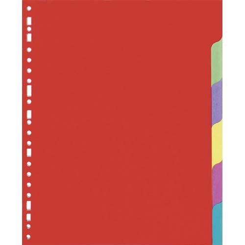 [962434] Jeu d'intercalaires 6 positions en carte lustrée supérieure 225g, 3/10e. Format A4.