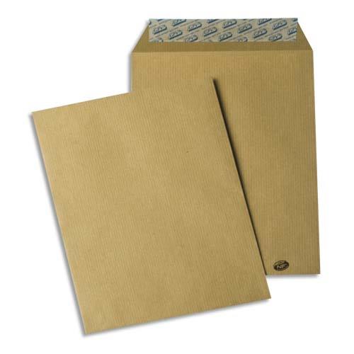 [145818] GPV Paquet de 50 pochettes kraft brun auto-adhésives 85g format B5 176 x 250 mm