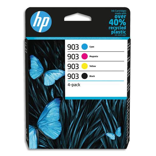 [446361] HP Pack de 4 cartouches jet d'encre 903 6ZC73AE (dont eco-taxe de 0,04 €)
