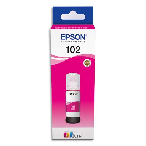 [415697] EPSON Bouteille Jet d'Encre 102 EcoTank Magenta (T03R3) - C13T03R340 (dont eco-taxe de 0,02 €)