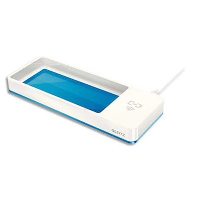 [310864] LEITZ Plumier DUAL avec chargeur à induction - Bleu (dont eco-taxe de 0,06 €)