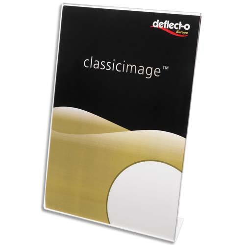 [149066] DEFLECTO Porte-affiche transparent pour documents A6 incliné