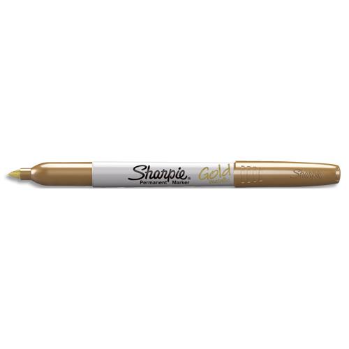 [389620] SHARPIE Marqueur permanent SHARPIE FINE. Pointe fine. Colors métallique : or.