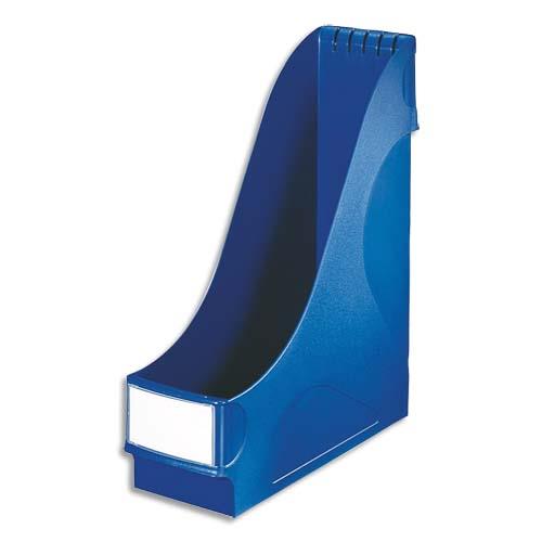 [429535] LEITZ Porte-revues PP avec large poignée - Bleu - H32 x P29 cm - Dos 9 cm