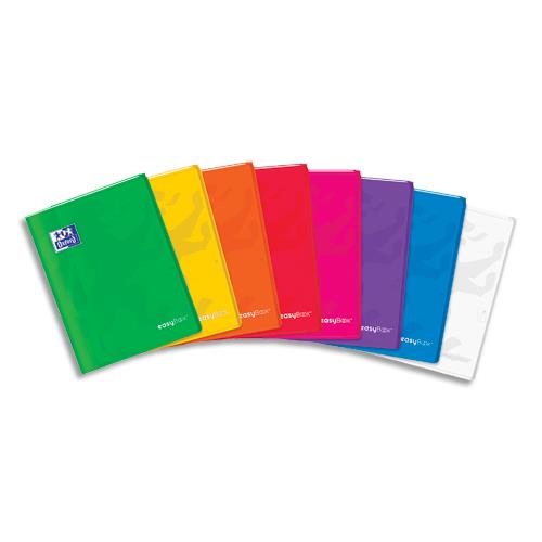 [429998] OXFORD Cahier easyBook couverture PP reliure piqûre 48 pages Seyès format 24x32cm. Coloris assortis