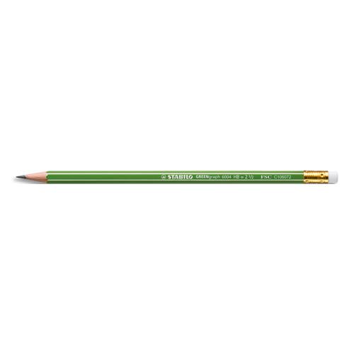 [435844] STABILO GREENgraph crayon graphite HB avec bout gomme