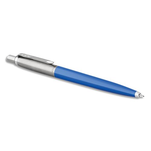 [438170] PARKER Stylo bille rétractable Jotter Original. Corps en plastique Bleu. Point moyenne. Rechargeable