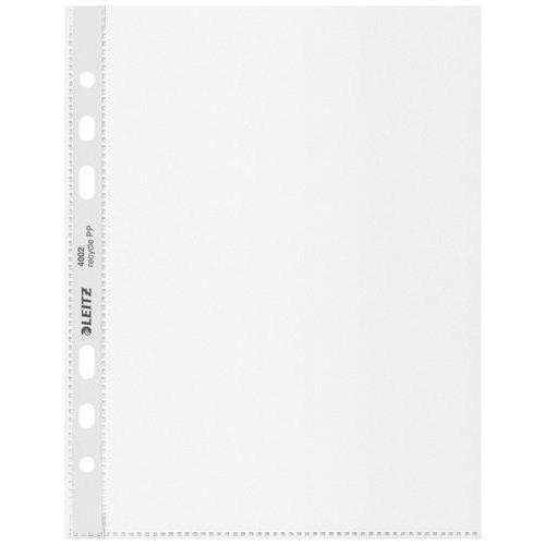 [447198] LEITZ Boîte de 25 pochettes perforées Leitz Recycle, A5, coloris transparent