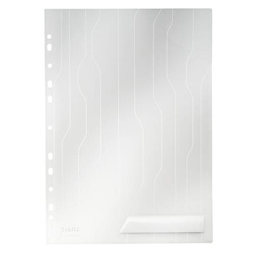 [447205] LEITZ Sachet de 5 pochettes Combifile (pochette/chemise) A4 en PP 20/100eme grainé. Coloris transparent