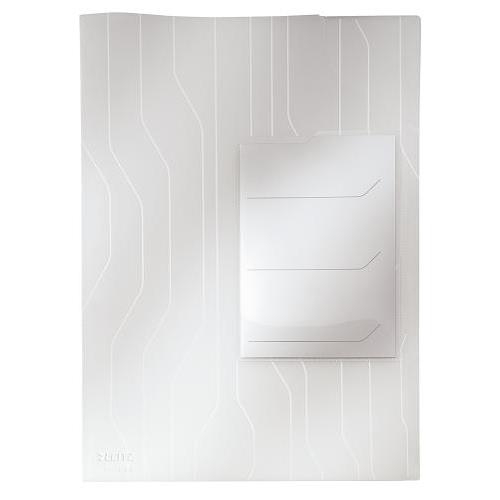 [447212] LEITZ Sachet de 3 pochettes Combifile (combinaison pochette et d'une chemise) 3 onglets, PP grainé A4