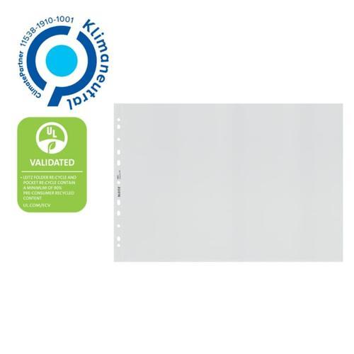 [447229] LEITZ Boîte de 25 pochettes perforées Leitz Recycle, A3, coloris transparent
