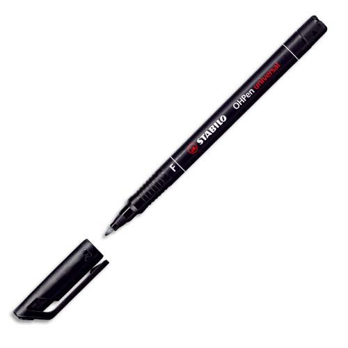 [154753] STABILO OHPen marqueur soluble pointe fine (0,7 mm) - Noir