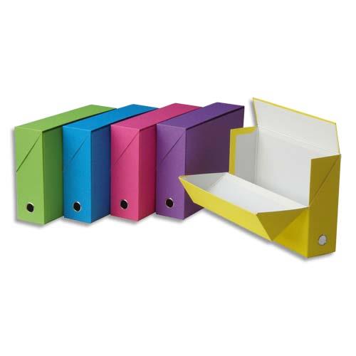 [155173] EXACOMPTA Boîte de transfert Salsa, carton fort recouvert papier, dos 9 cm, 34x25,5 cm, coloris assortis