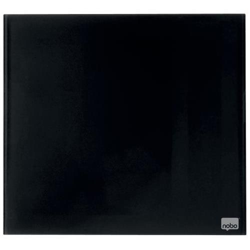 [447306] NOBO Tableau mémo en verre 450 x 450 mm - noir - 1903951 (dont eco-taxe mobilier de 0,46 €)