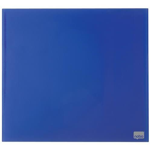 [447310] NOBO Tableau mémo magnétique en verre - 450 x 450 mm - bleu - NOBO 1903953 (dont eco-taxe mobilier de 0,46 €)