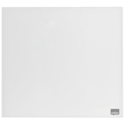 [447314] NOBO Tableau mémo magnétique en verre - 450 x 450 mm - blanc - NOBO 1903957 (dont eco-taxe mobilier de 0,46 €)