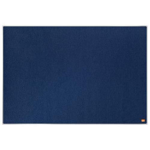 [447331] NOBO Tableau d'affichage en feutre avec un cadre fin, 900 x 600 mm. Coloris Bleu. Garantie 10 ans (dont eco-taxe mobilier de 0,39 €)