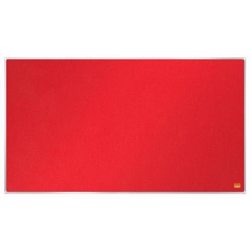 [447334] NOBO Tableau d'affichage Widescreen en feutre Impression Pro - 710 x 400 mm - rouge - 1915419 (dont eco-taxe mobilier de 0,18 €)