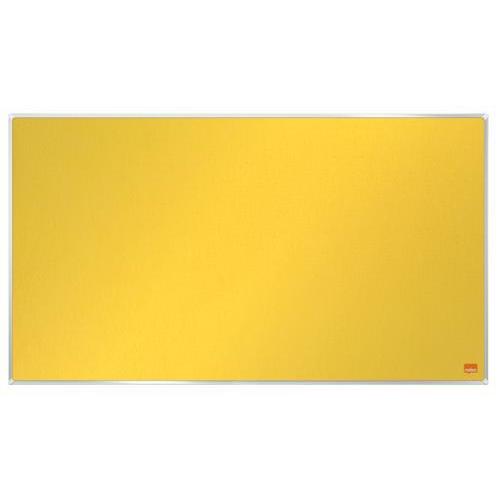 [447337] NOBO Tableau d'affichage Widescreen en feutre Impression Pro - 710 x 400 mm - jaune - 1915429 (dont eco-taxe mobilier de 0,18 €)