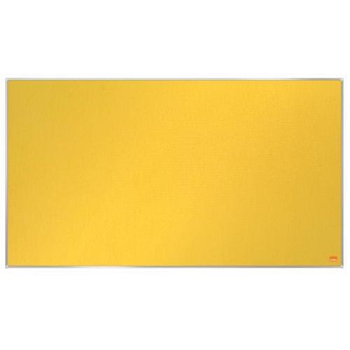 [447364] NOBO Tableau d'affichage Widescreen en feutre Impression Pro - 890 x 500 mm - jaune - 1915430 (dont eco-taxe mobilier de 0,28 €)