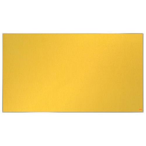 [447412] NOBO Tableau d'affichage Widescreen en feutre Impression Pro - 1220 x 690 mm - jaune - 1915431 (dont eco-taxe mobilier de 0,44 €)