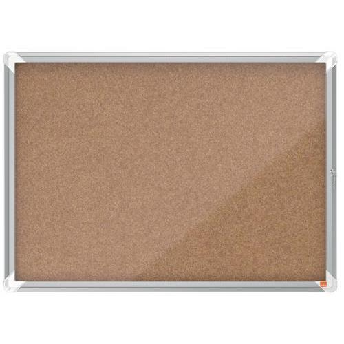 [447545] NOBO Vitrine d'affichage porte battante Premium Plus - en liège - 8 x A4 - 1915326 (dont eco-taxe mobilier de 1,51 €)