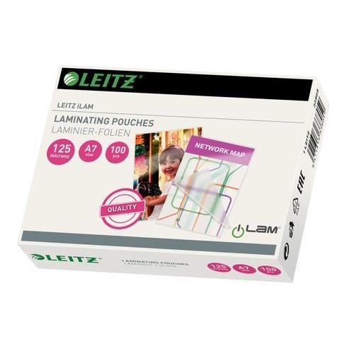 [447675] LEITZ Paquet de 100 Pochettes Leitz iLAM pour plastification à chaud, A7, 2x 125 microns 33805