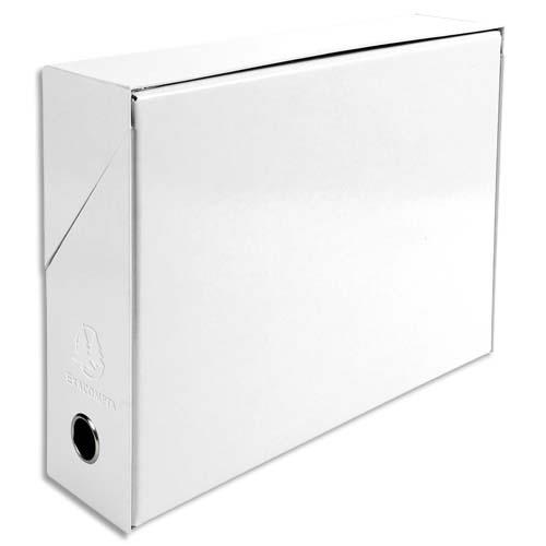 [155432] EXACOMPTA Boîte de transfert Iderama, carte lustrée pelliculée, dos 9 cm, 34x25,5 cm, coloris Blanc