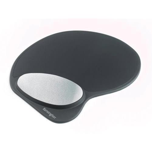 [447720] KENSINGTON Tapis de souris en gel mémoire avec repose-poignets, noir 62404