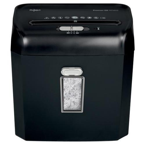 [447920] REXEL Destructeur Promax QS RPX612 détruit 6 feuilles,coupe croisée,sécurité P4,corbeille 12L 2104579EU (dont eco-taxe de 1,00 €)