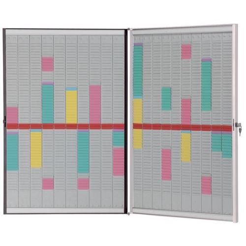 [448328] NOBO Kit planning à fiches T avec cadre refermable - 1901361 (dont eco-taxe mobilier de 2,78 €)