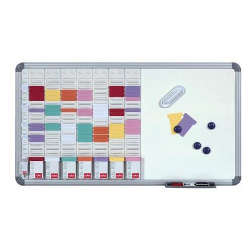 [448417] NOBO Kit planning Office T-board 8 colonnes 24 Fentes - 2951400 (dont eco-taxe mobilier de 0,40 €)