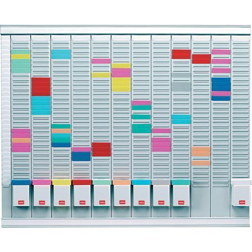 [448419] NOBO Kit planning à fiches T annuel 12 colonnes 32 fentes - 32938864 (dont eco-taxe mobilier de 0,53 €)