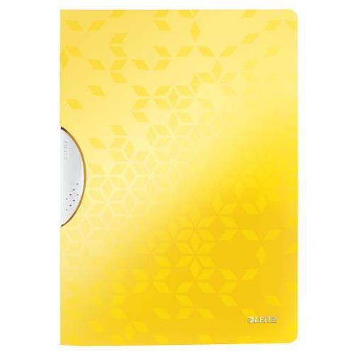 [448985] LEITZ Chemise à clip COLORCLIP WOW en polypropylène opaque 5/10ème. Coloris jaune