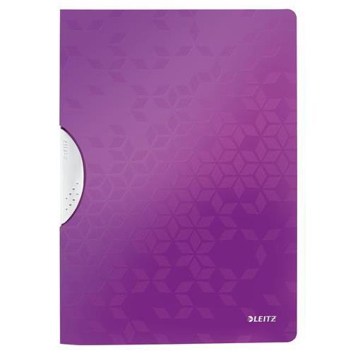 [448993] LEITZ Chemise à clip COLORCLIP WOW en polypropylène opaque 5/10ème. Coloris violet