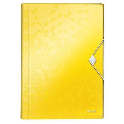 [449026] LEITZ Trieur à rabat WOW extensible en polypropylène 11 positions. Coloris Jaune